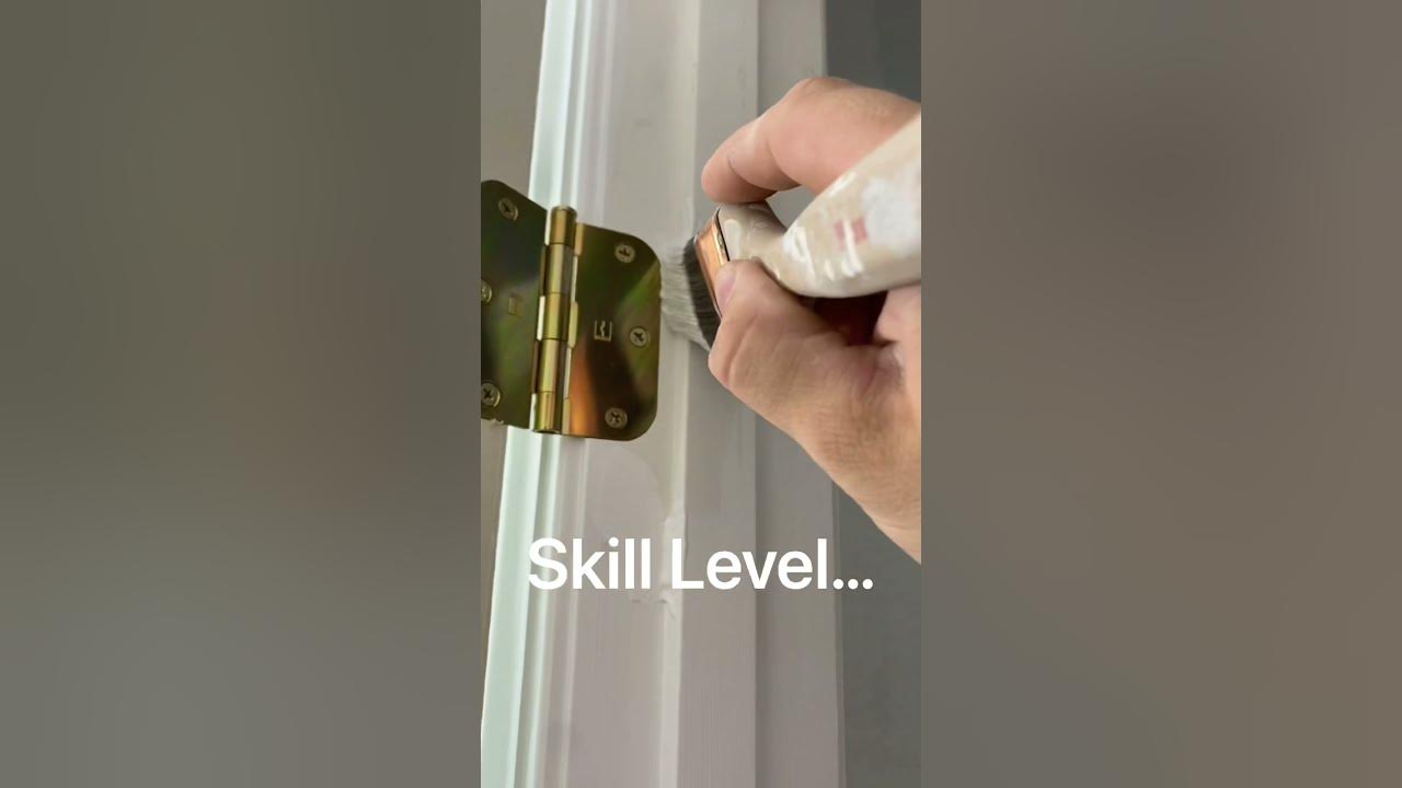 How to paint around hinges. shorts youtubeshorts diy YouTube