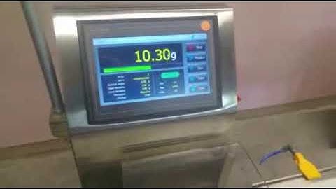 GM ChexGo Checkweigher CW100G for food industry in Europe.