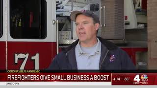 Firefighters Give Small Business a Boost During COVID-19 Struggles