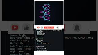 🧬 Rotating DNA Animation in Pure HTML CSS JS #coding #htmlcssjavascript#webdevelopment #python