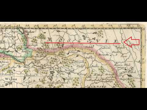 карта России 1680 года