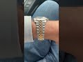 Rolex Datejust 41 two tone wrist roll 🤩.  #Rolex #Datejust #Watch #WristRoll #Gold #TwoTone