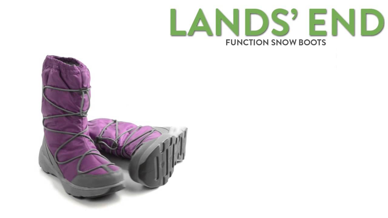 Lands’ End Function Snow Boots Insulated (For Women) YouTube