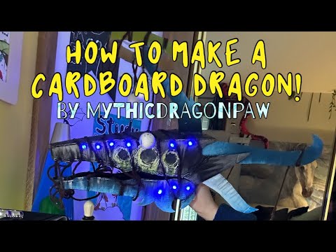 How to make a cardboard dragon! It was suggested a lot ⭐️🫶 🐉 // #roadto20k #fypシ #dragonfan #mythic