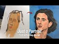 The nontraditional way of starting a portrait painting