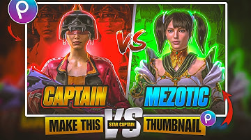 How to Make BGMI or PUBG TDM thumbnails like ​⁠@STAR-Captain or ​⁠@mezoticplays in Picsart 🔥