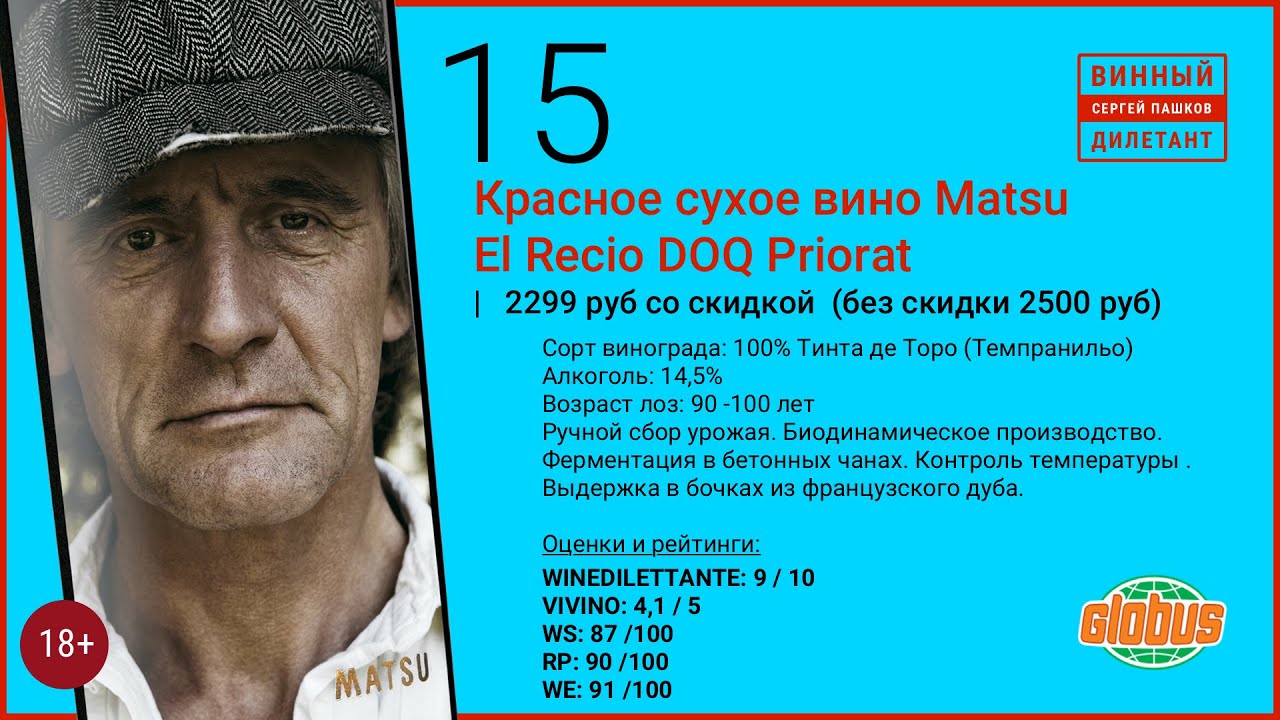 Какое вино лучше купить в магазине? Испанское красное вино Matsu El Recio Priorat | Винный дилетант