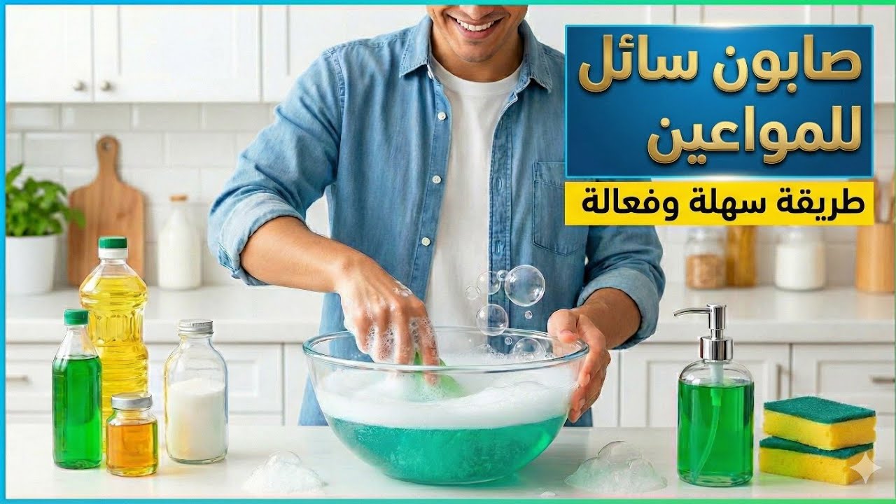 طريقة عمل صابون سائل للمواعين اقتصادي بجودة عالية 🧼