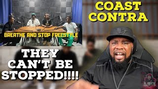 THIS IS BEYOND FIRE!!! Coast Contra - Breathe and Stop Freestyle (Reaction!!!)