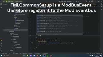 Forge Tutorials: Basic / (Custom) Events