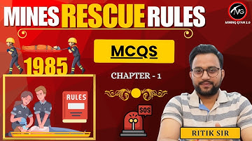 MINES RESCUE RULES 1985 MCQs | Chapter - 1| Most Important Questions by Ritik Sir | Mining Gyan