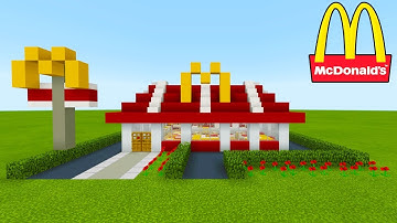 Minecraft Tutorial: How To Make A McDonalds (Restaurant) "2019 City Tutorial"