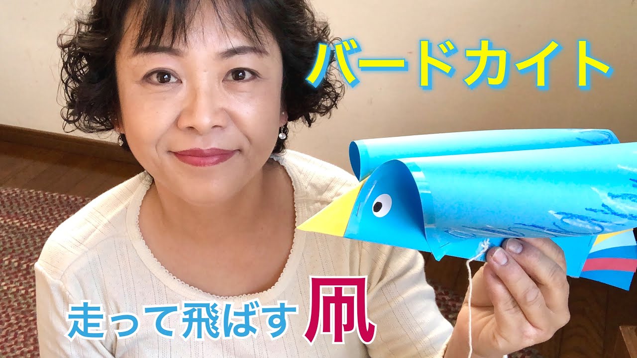 バードカイトの作り方 走っている飛ばす凧 可愛い 簡単 画用紙 Diy How To Make Easy Paper Bird Kite Simple Paper Kite 761 Youtube