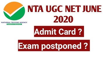 NTA UGC NET 2020 June Exam Admit Card / 9 October UGC NET 2020 Admit Card