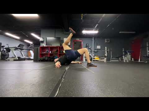 Single leg hip thrust on floor