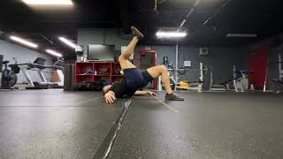 Single leg hip thrust on floor