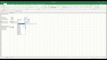 How to create a mortgage calculator in Excel