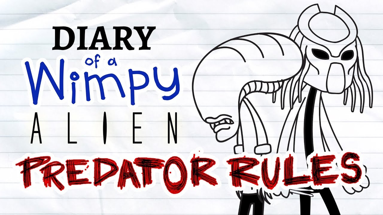 diary of a wimpy alien 2 predator rules wimpy kid alien