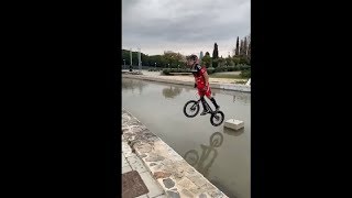 Insane Bmx Jumping Wheelie, Will Make You Hold Your Breath