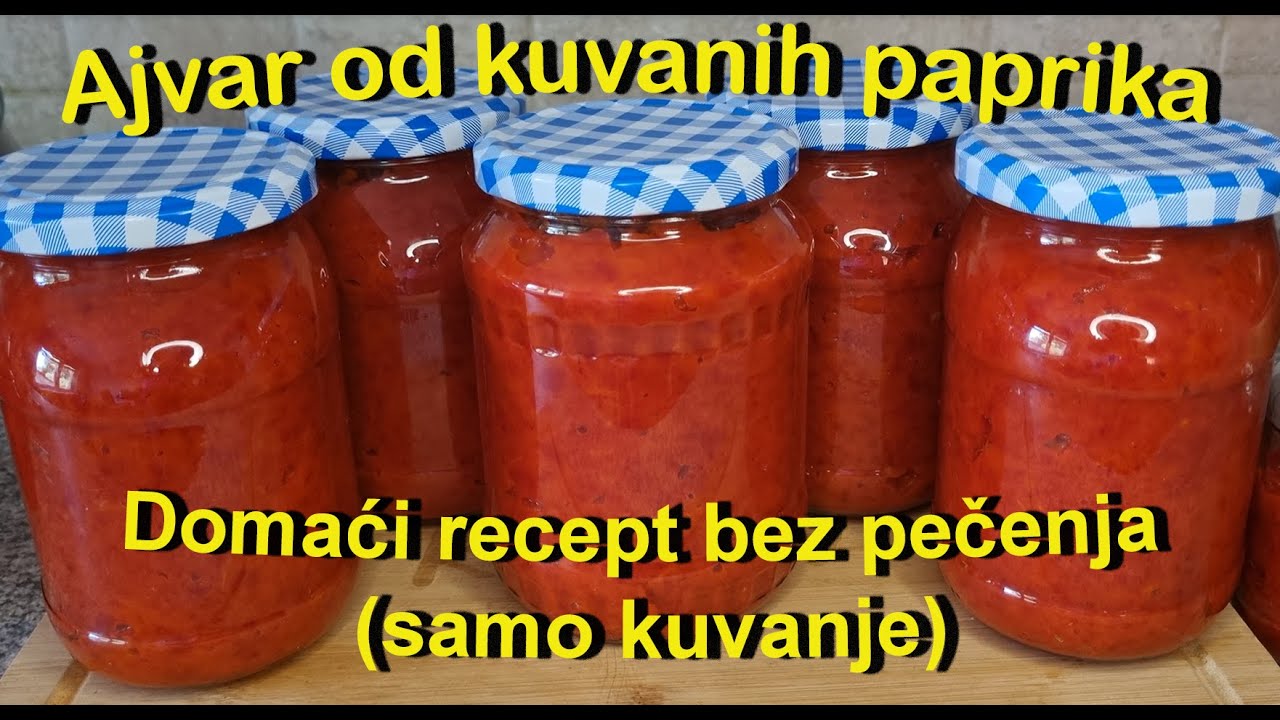 Аджвар из варёного перца – лучший домашний рецепт