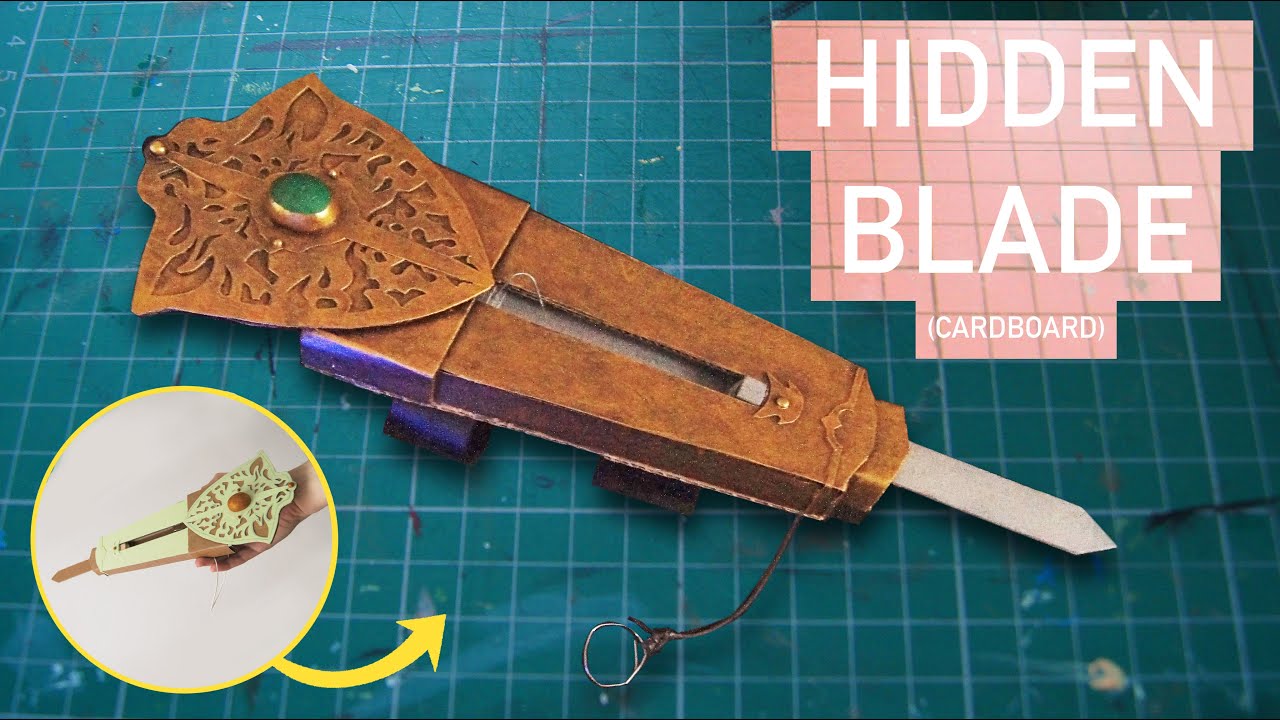 How To Make An Assassin's Creed Hidden Blade (Cardboard) Prop DIY