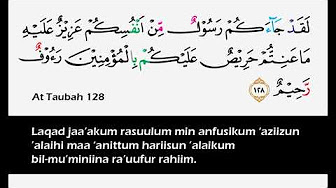 Surah At Taubah 128 129 Youtube