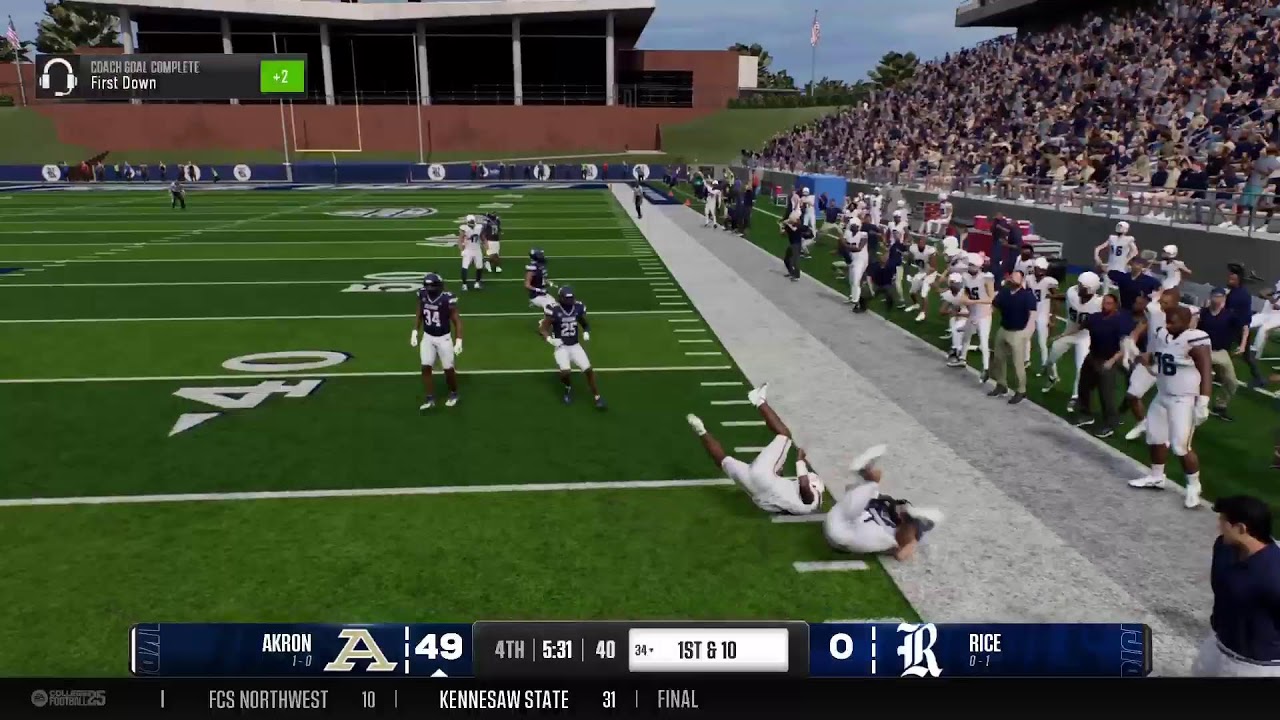 College football 25 - Akron Zips Dynasty - YouTube