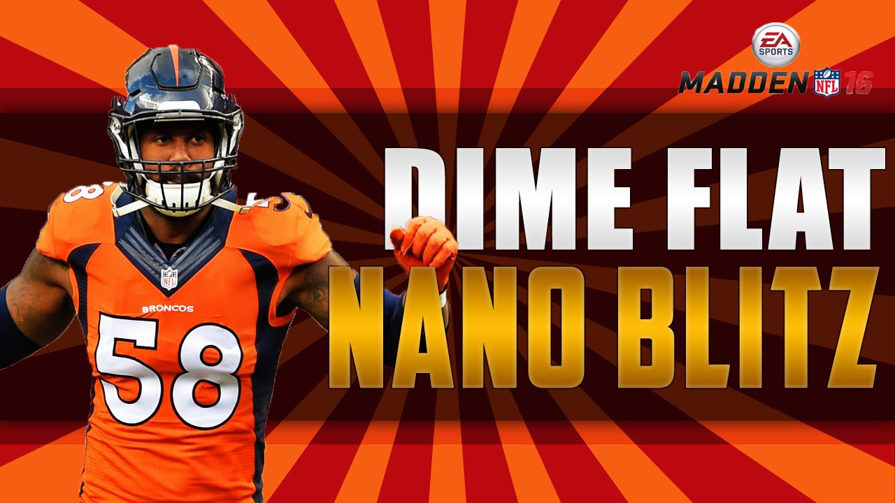 DIME FLAT  Double B gap  NANO Blitz | Defensive Tips | Madden 16