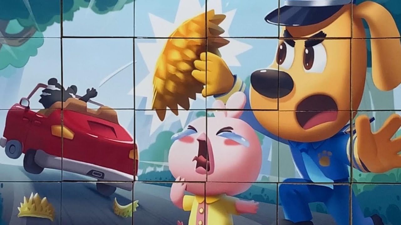 Don't Throw Things Out of Window Sheriff Labrador Puzzle for kids