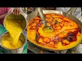 Indias most buttery kadhi chawal double butter tadka indian street food  ghaziabad