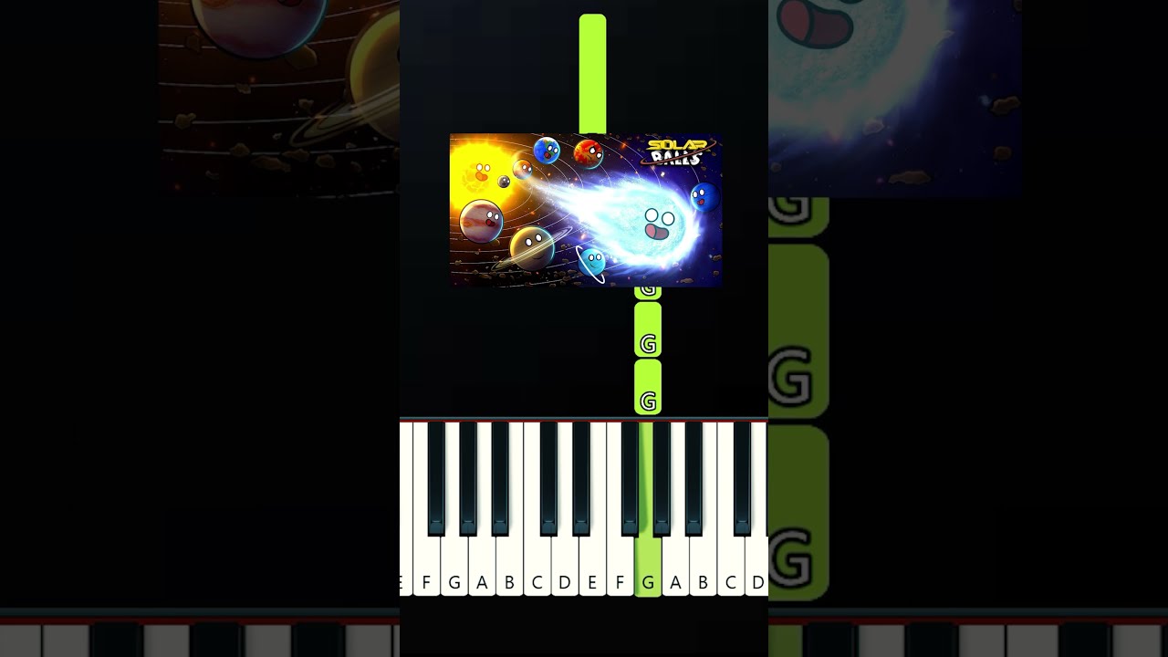 How to play - SolarBalls - The Solar System Song (EASY BEGINNER Piano Tutorial)