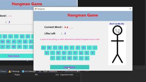 C#.NET Hangman Game project