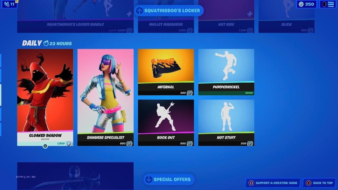 Kid roats the cloak shadow skin