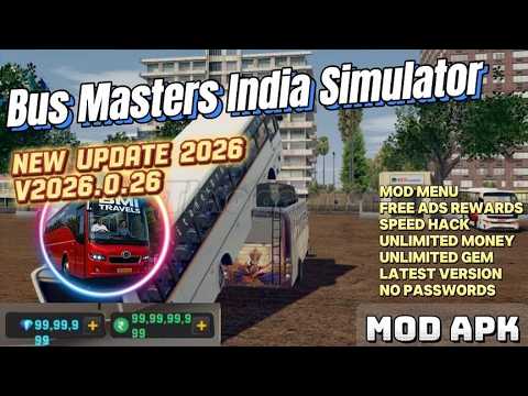 Bus Masters India Simulator Mod Apk v2026.0.26 Mod Menu Unlimited Money 2026 latest version!