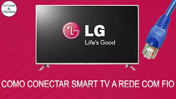 Como conectar TV LG na internet com cabo?