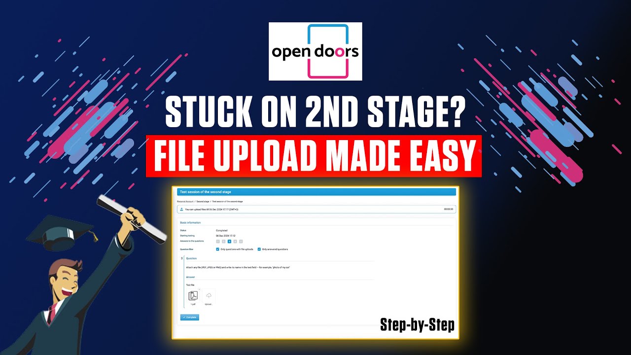 Complete Guide On Uploading Files for Stage 2 of Open Door Olympiad Scholarship