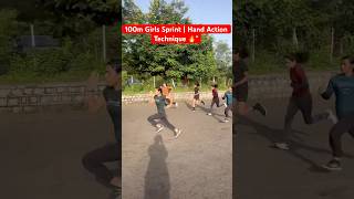 🔥 Girls 100m Sprint Technique | Hand Action Masterclass | Boora Physical Academy Bhopal