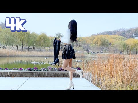 [4K] 가죽 플리츠 미니스커트 & 앵클부츠 코디 | Leather Pleated Skirt & Ankle Boots Lookbook (Model Joowon)