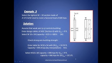 LRFD design of steel column