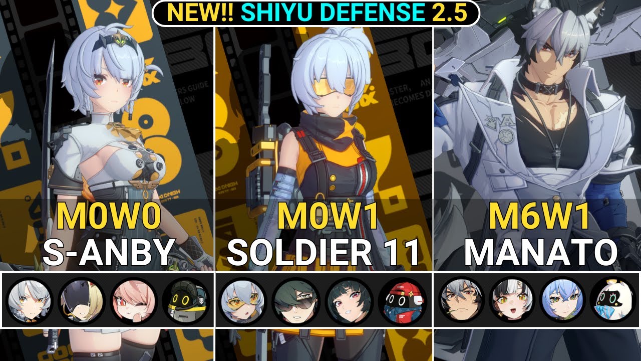 NEW SHIYU RESET! M0W0 S-Anby & M0W1 Soldier 11 & M6W1 Manato Showcase | NEW! Shiyu Defense ZZZ 2.5