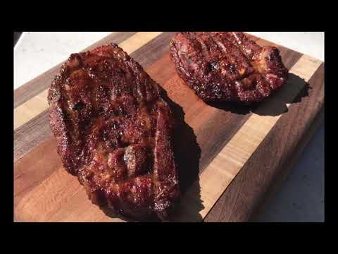 Smoked Lamb Chuck Chops