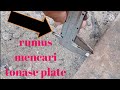 Rumus mencari berat'/tonase plate. #insan tutorial