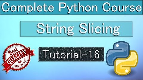 String Slicing in Python - In Hindi