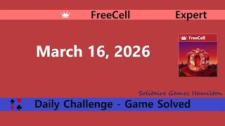 Microsoft Solitaire Collection | FreeCell Expert - March 16, 2026 | Daily Challenges screenshot 3