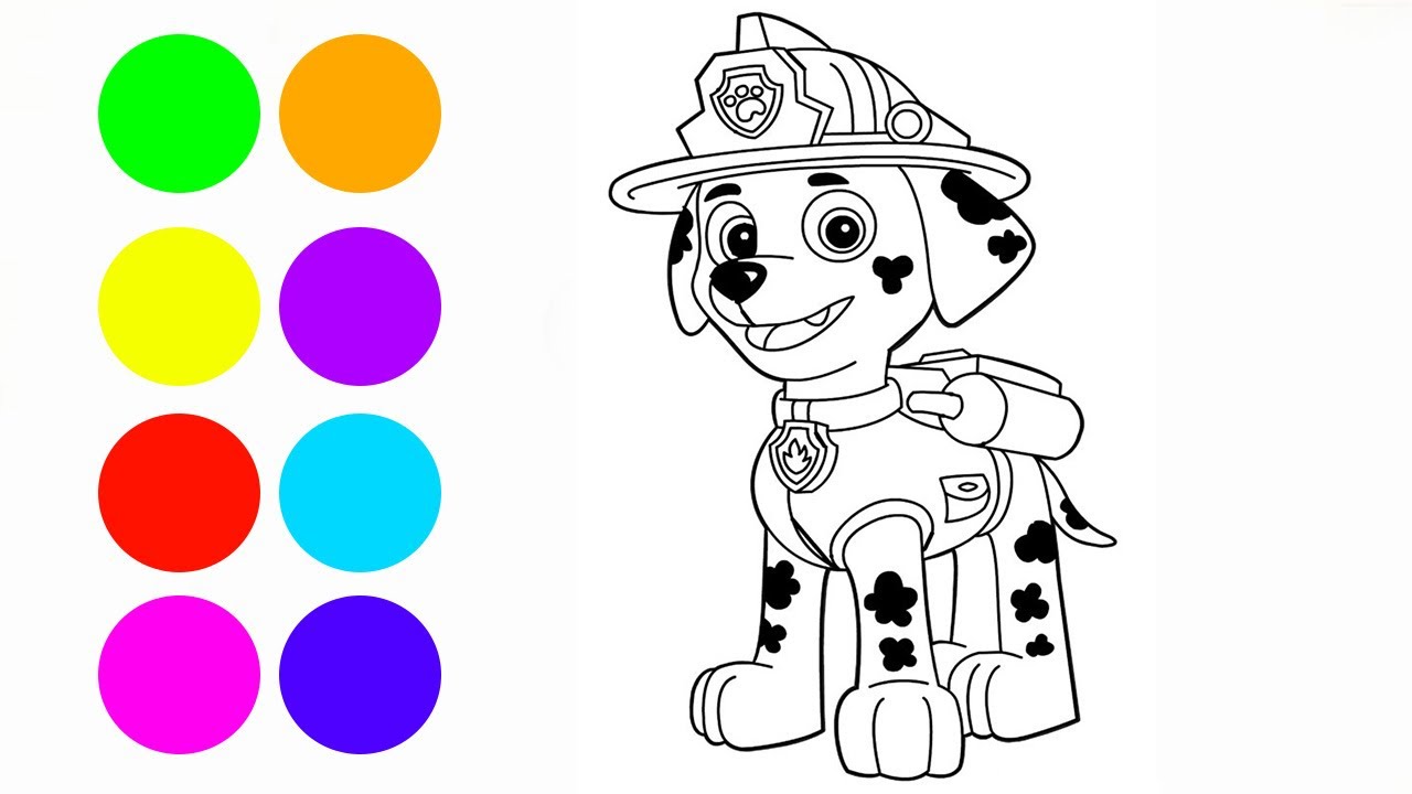 Как нарисовать щенячий патруль видео