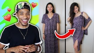 I Tried To Make A Dress For My Girlfriend. Did I Fail? | SLICE n RICE 🍕🍚