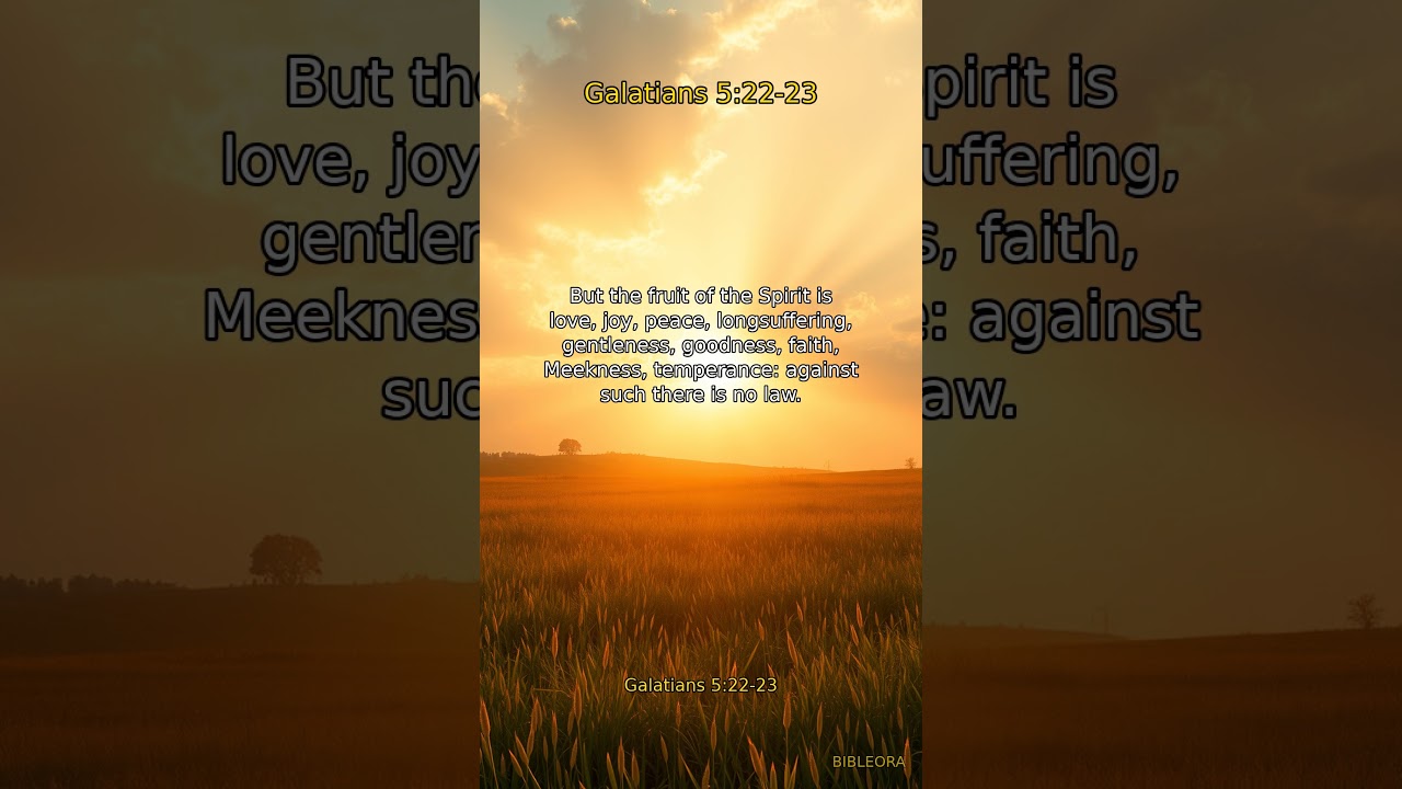 🙏 GOD'S WORD: God's Love | Galatians 5:22-23 #shorts