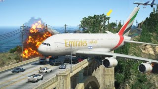 Emirates Boeing Crashed Forced Landing After Engine Working Error Gta-5