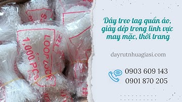 Dây treo nhãn mác, treo tag bằng nhựa giá sỉ rẻ, miễn phí ship TP.HCM