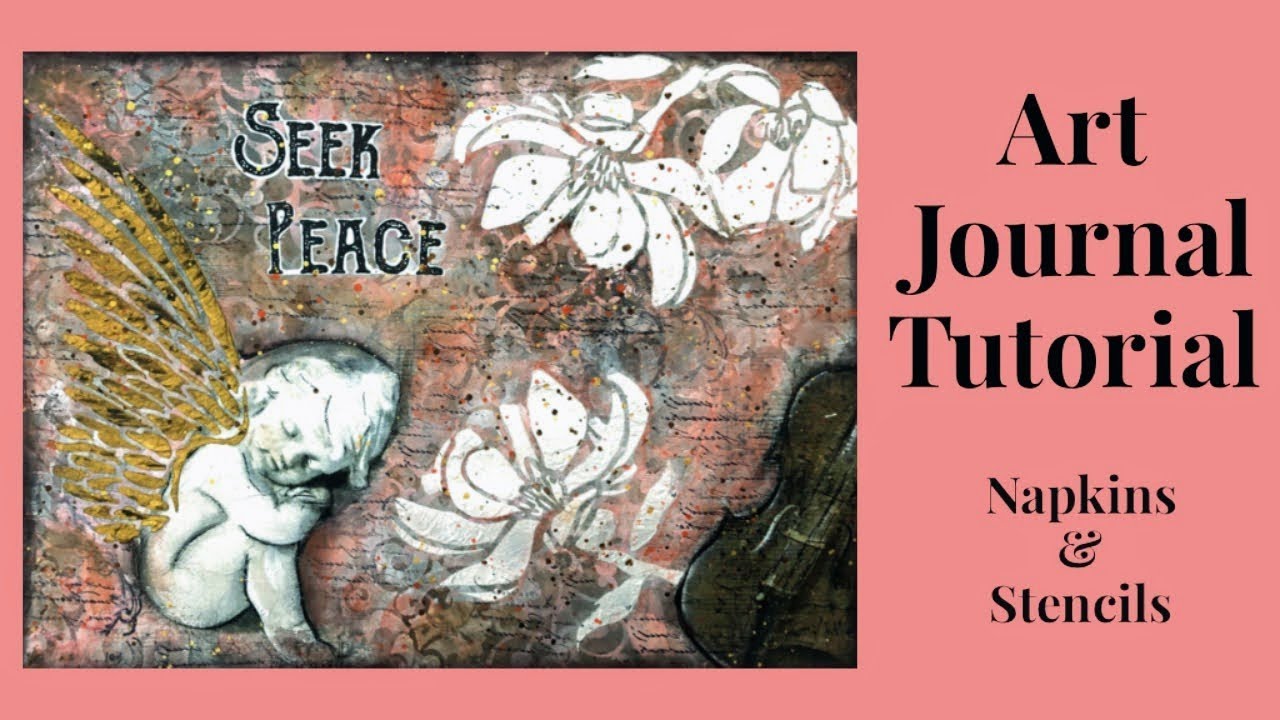 Mixed Media Art Journal Tutorial TECHNIQUES & TRICKS YouTube